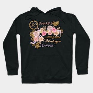 Vintage Roses- A Special 80th Birthday Gift for Her Hoodie